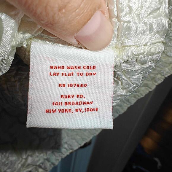 Ruby Rd Womens 3XL Lightweight Puffer Jacket Full Zip crepe Cardigan Soft - Picture 4 of 7